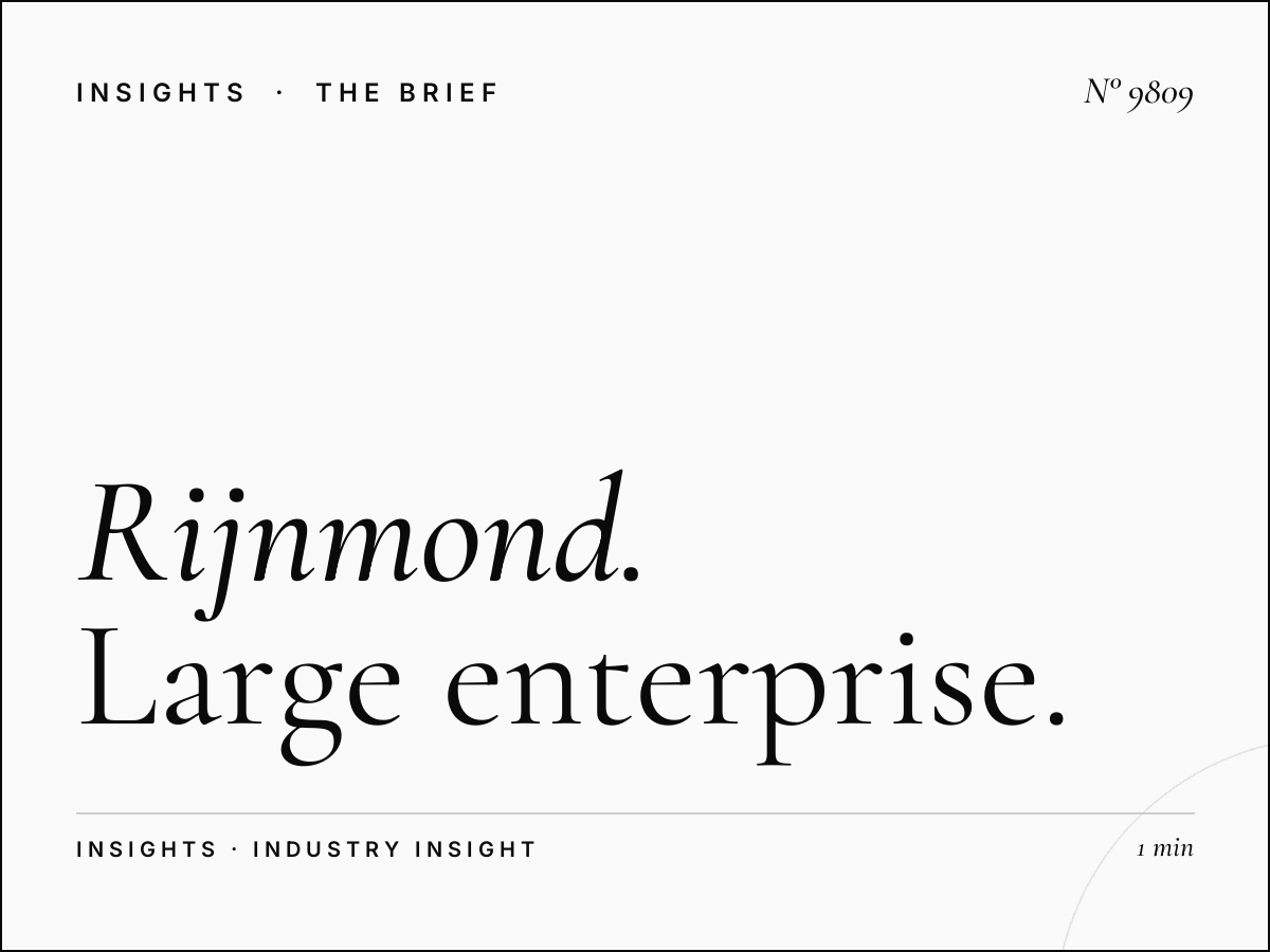 Rijnmond Corporate: Large Enterprise Rotterdam Marketing