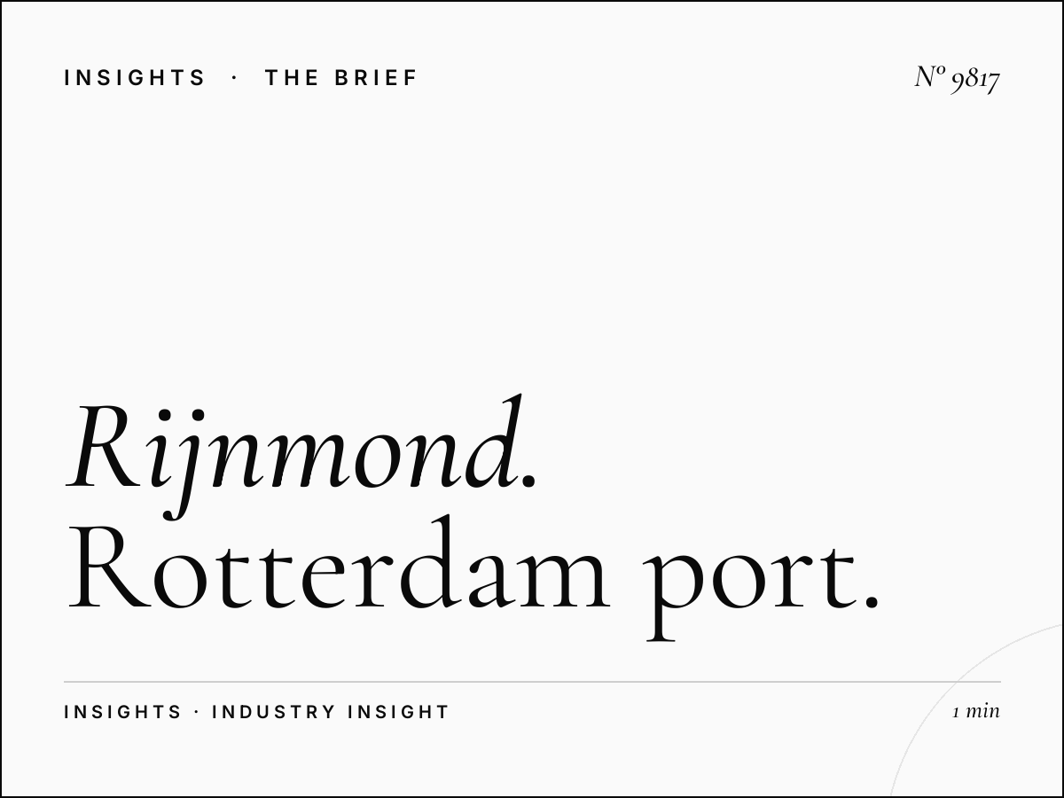 Rijnmond Port Area: Rotterdam Port Area Advertising