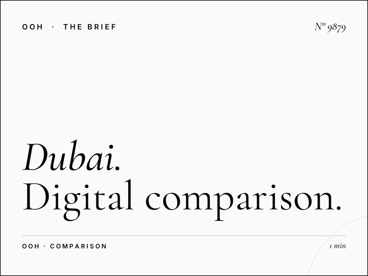 Dubai Hills Mall Digital Dominance vs Static: Digital Comparison