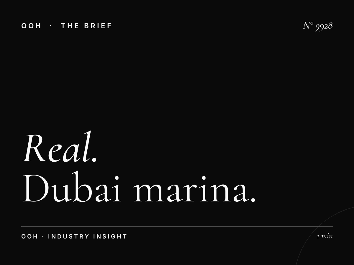 Real Estate Lamp Posts: Dubai Marina Property Marketing