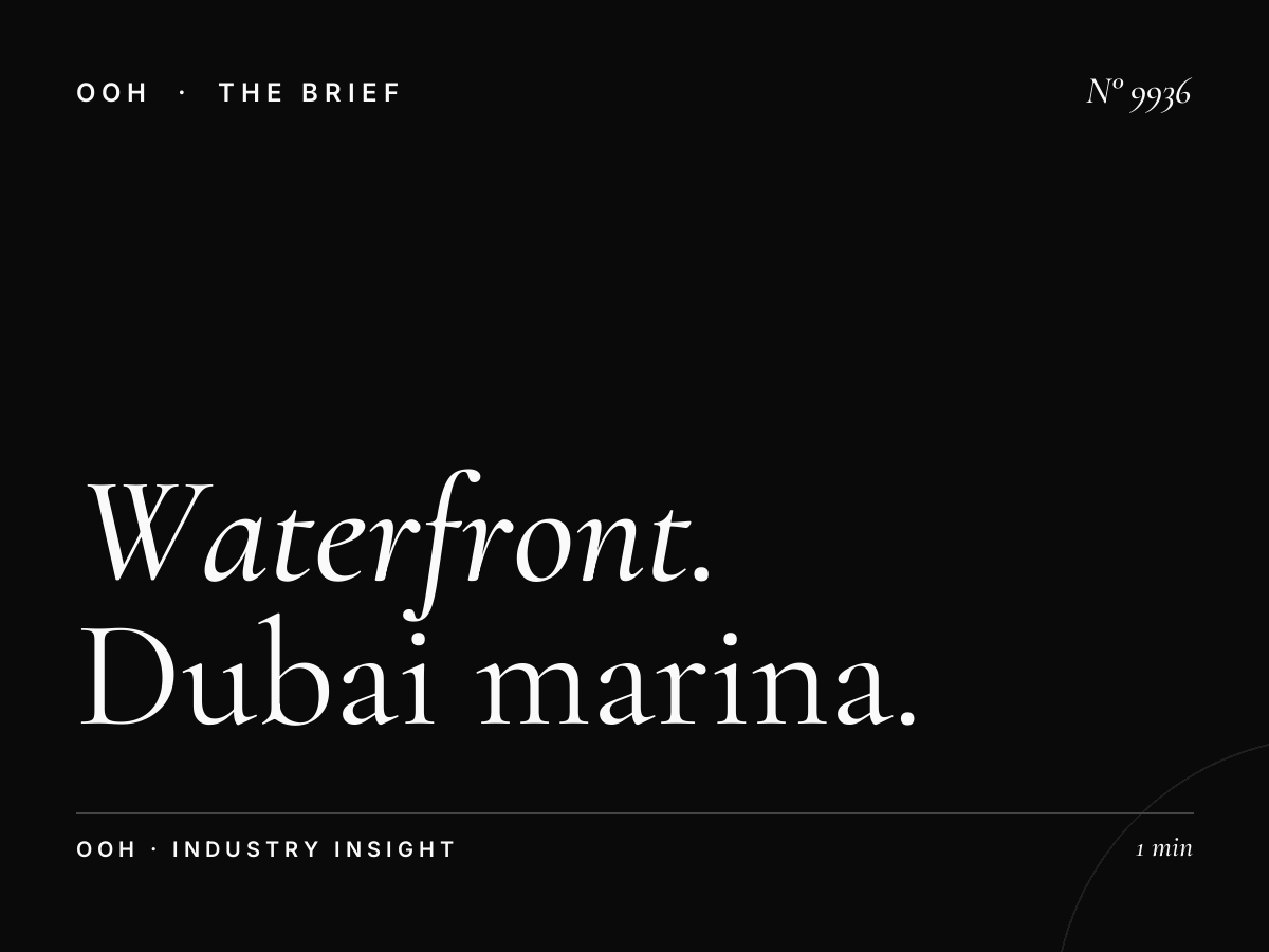 Waterfront Visibility: Dubai Marina Lamp Post Effectiveness