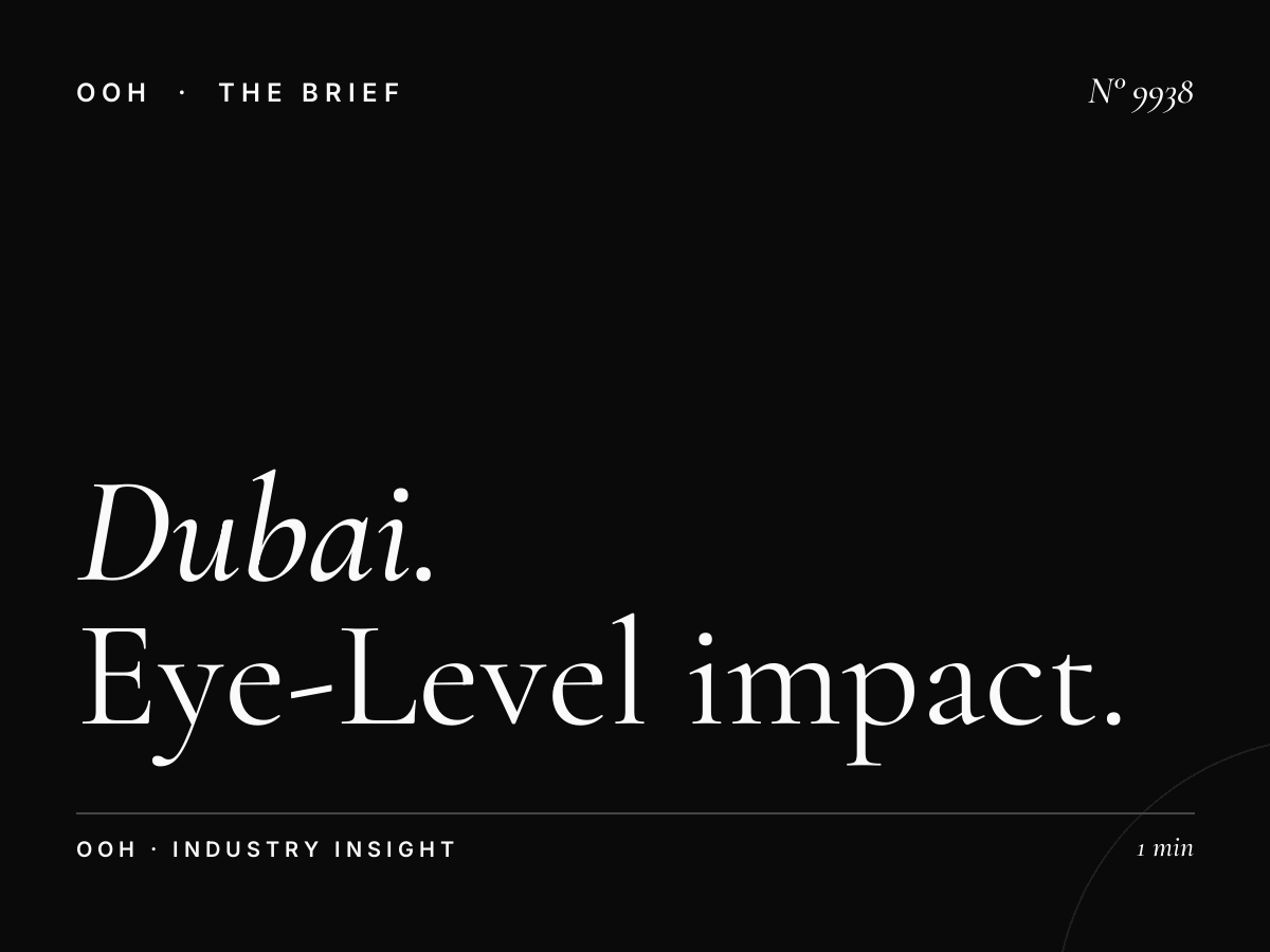 Dubai Marina Lamp Posts Visibility: Eye-Level Impact