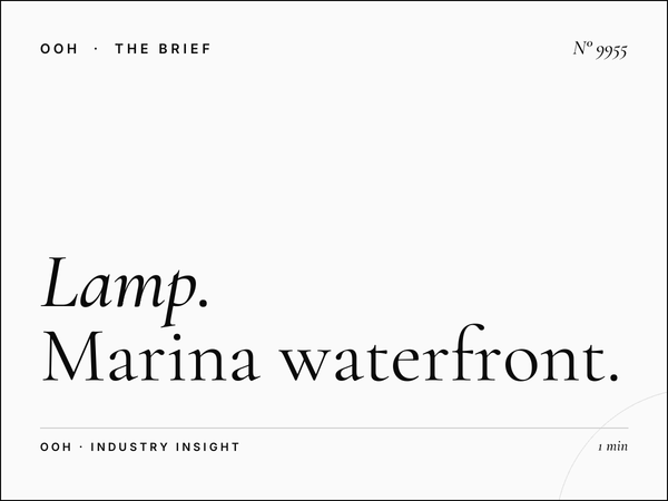 Lamp Posts Dubai Marina: Marina Waterfront OOH Campaign