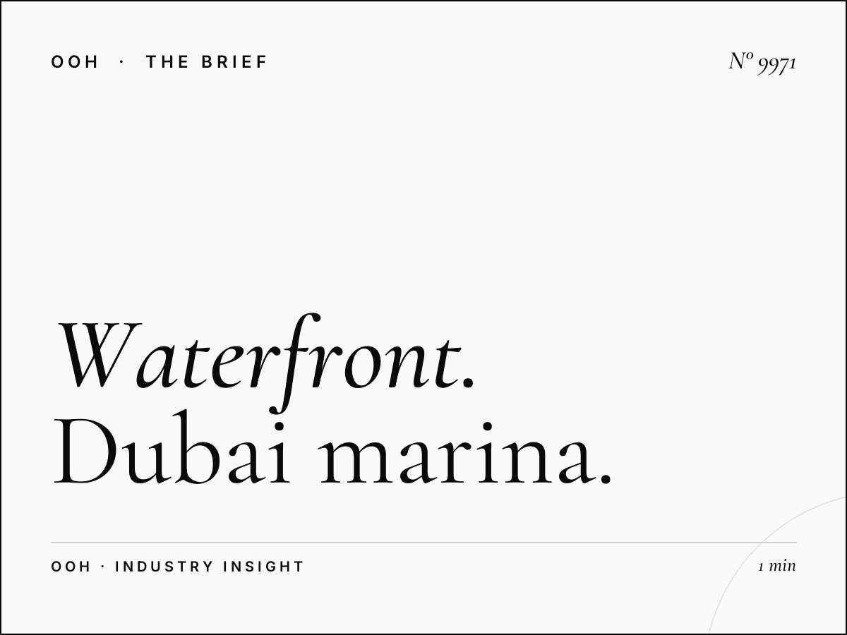 Waterfront Street ROI: Dubai Marina Lamp Post Impact