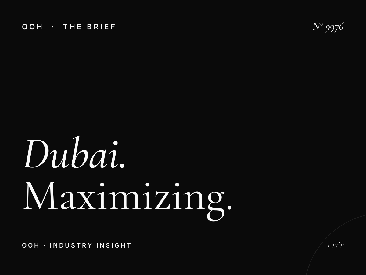 Dubai Marina Lamp Posts Duration: Maximizing Your Outdoor Campaign Impact