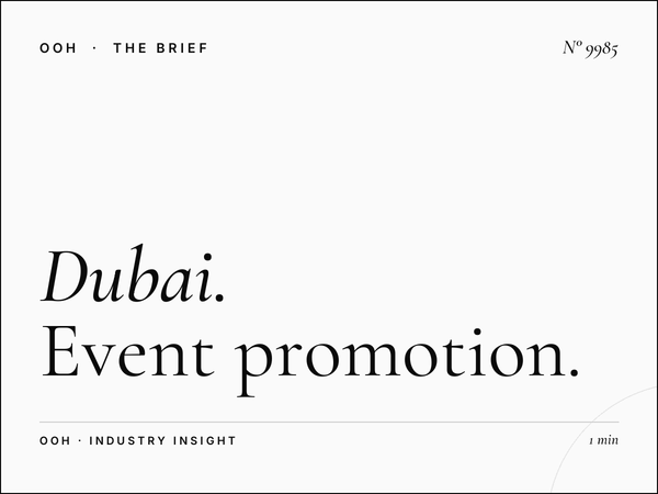 Dubai Marina Lamp Posts Event: Event Promotion That Captures the Heart of Luxury Living