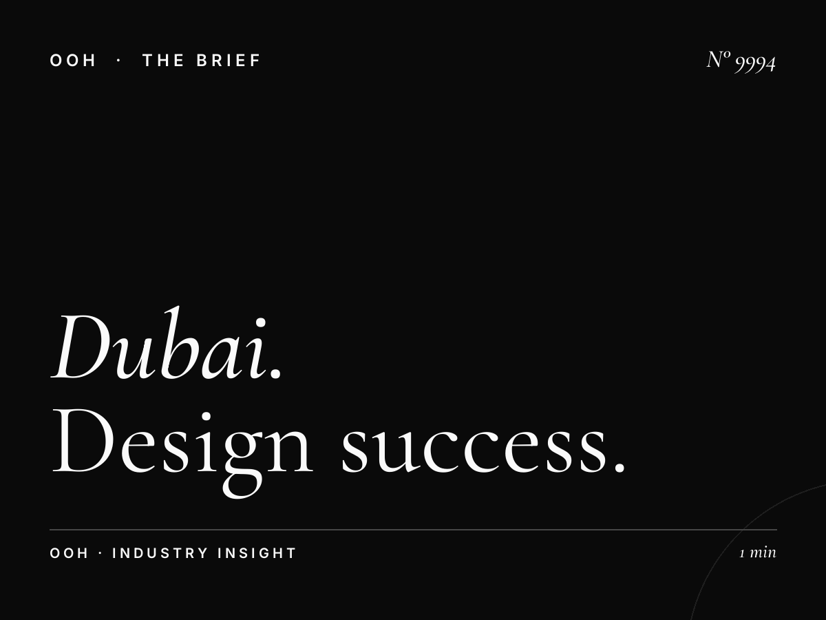 Dubai Marina Lamp Posts Creative: Design Success