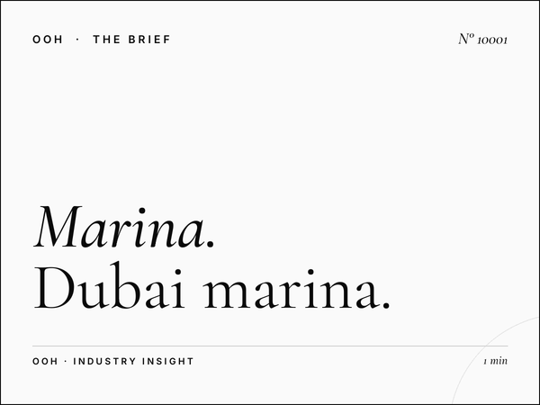 Marina Street Quality: Dubai Marina Lamp Post Longevity
