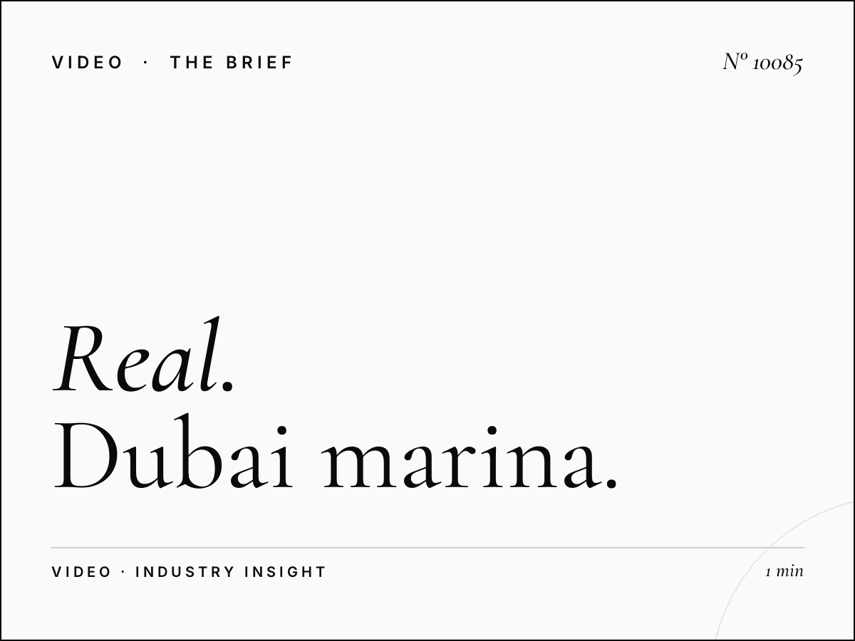 Real Estate Cinema: Dubai Marina Mall Property Marketing