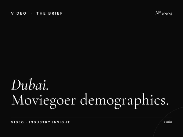 Dubai Marina Mall Cinema Audience: Moviegoer Demographics