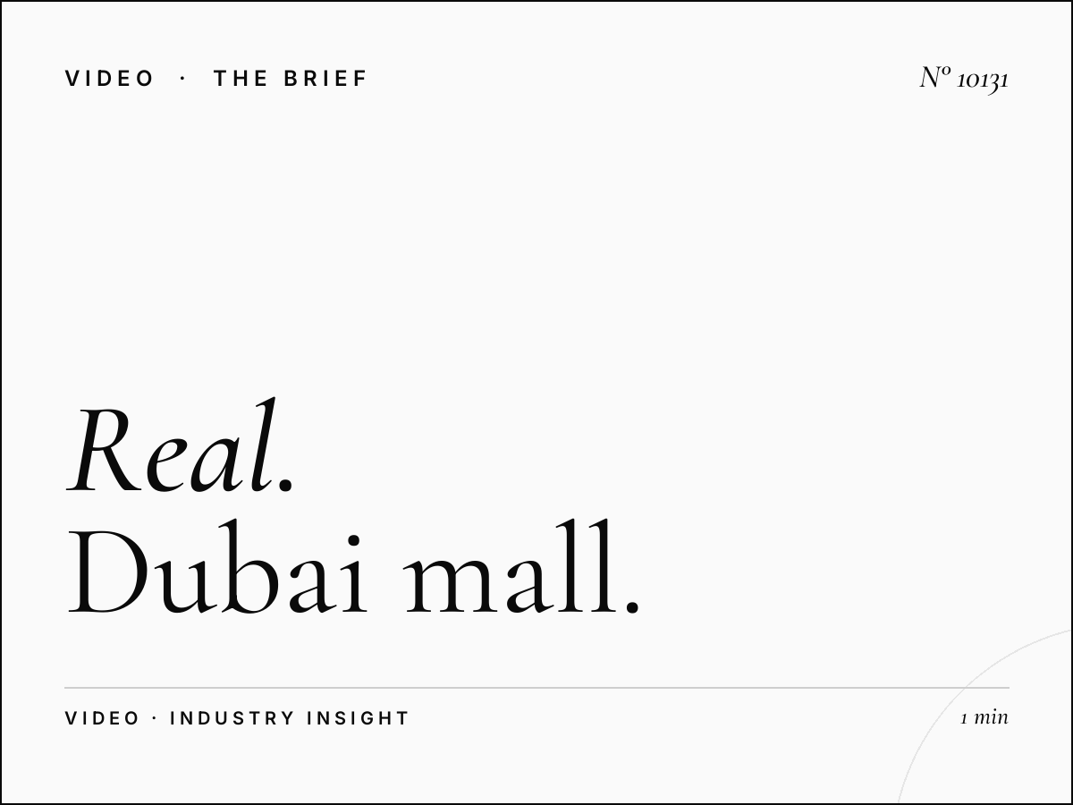 Real Estate Cinema: Dubai Mall Property Marketing