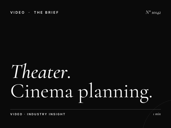 Theater Campaign Dubai Mall: Cinema Planning