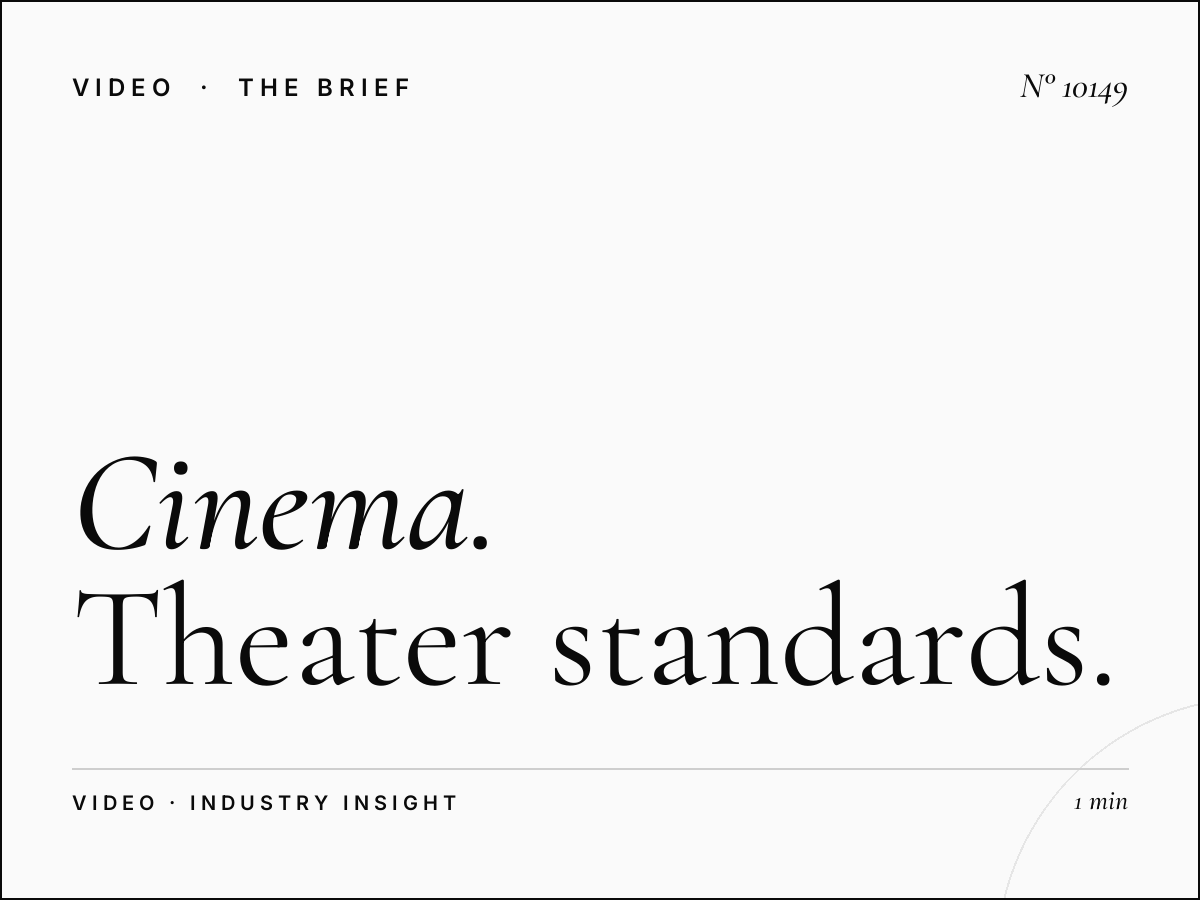 Cinema Dimensions Dubai Mall: Theater Standards