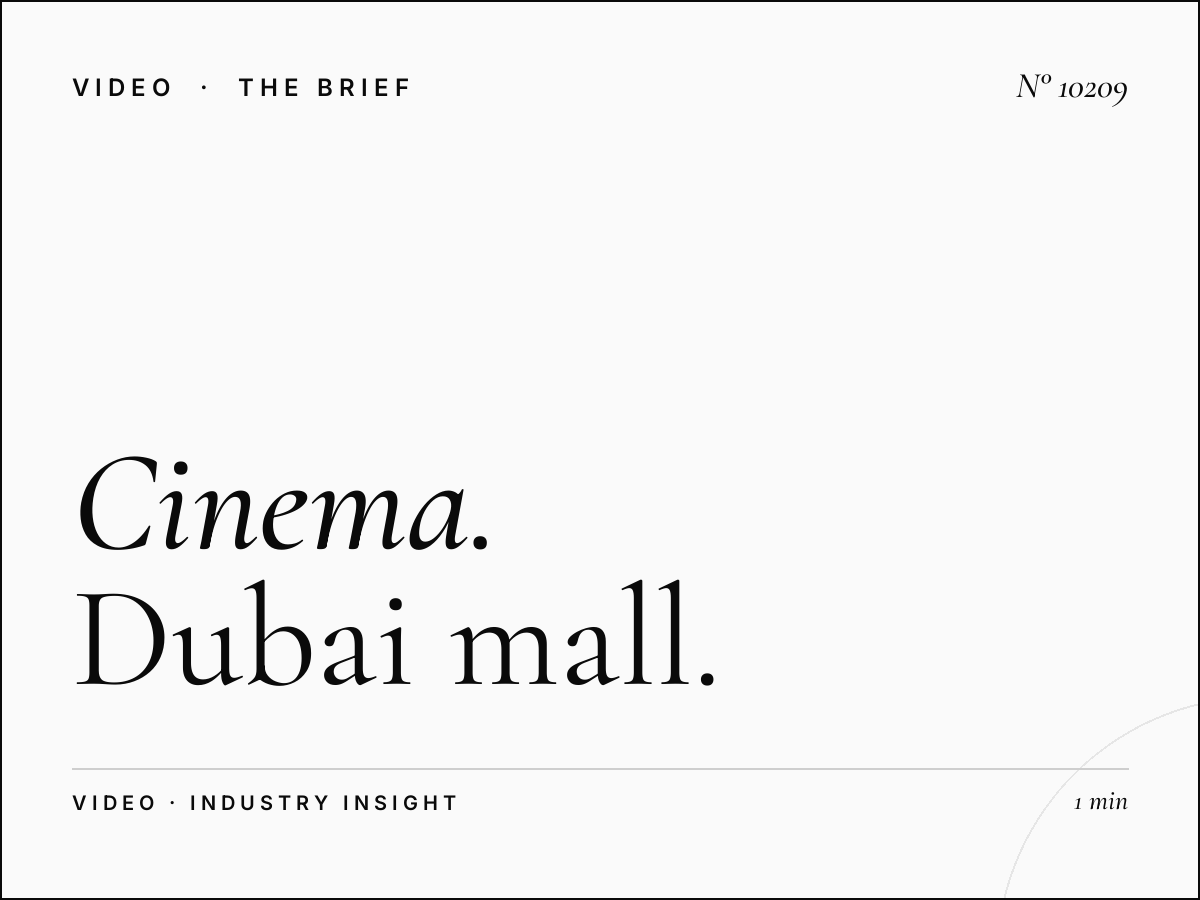 Cinema International Audience: Dubai Mall Global Visitors