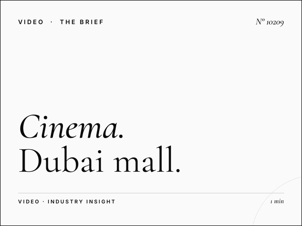 Cinema International Audience: Dubai Mall Global Visitors