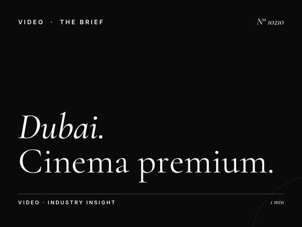 Dubai Mall Affluent Moviegoers: Cinema Premium Demographics