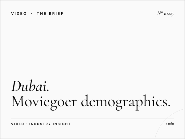 Dubai Mall Cinema Audience: Moviegoer Demographics