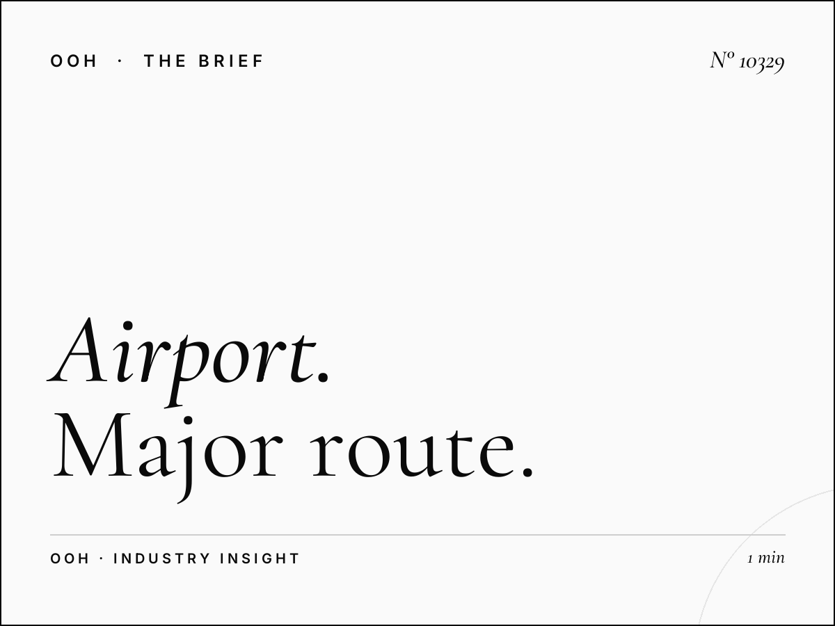 Airport Road Billboard Abu Dhabi: Major Route OOH Marketing