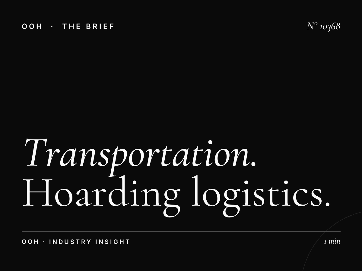 Transportation Services Airport Road: Hoarding Logistics