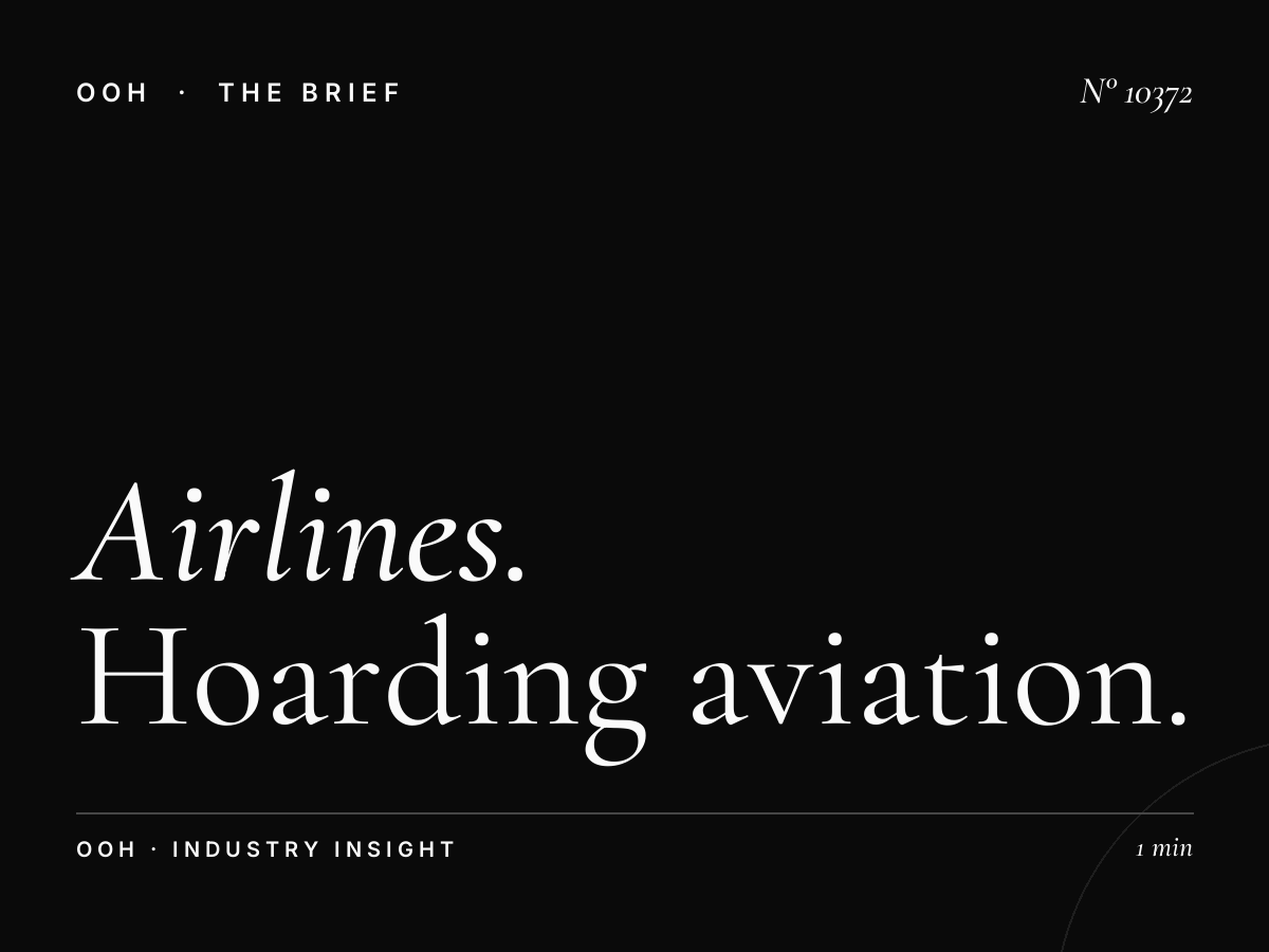 Airlines Airport Road: Hoarding Aviation Advertising
