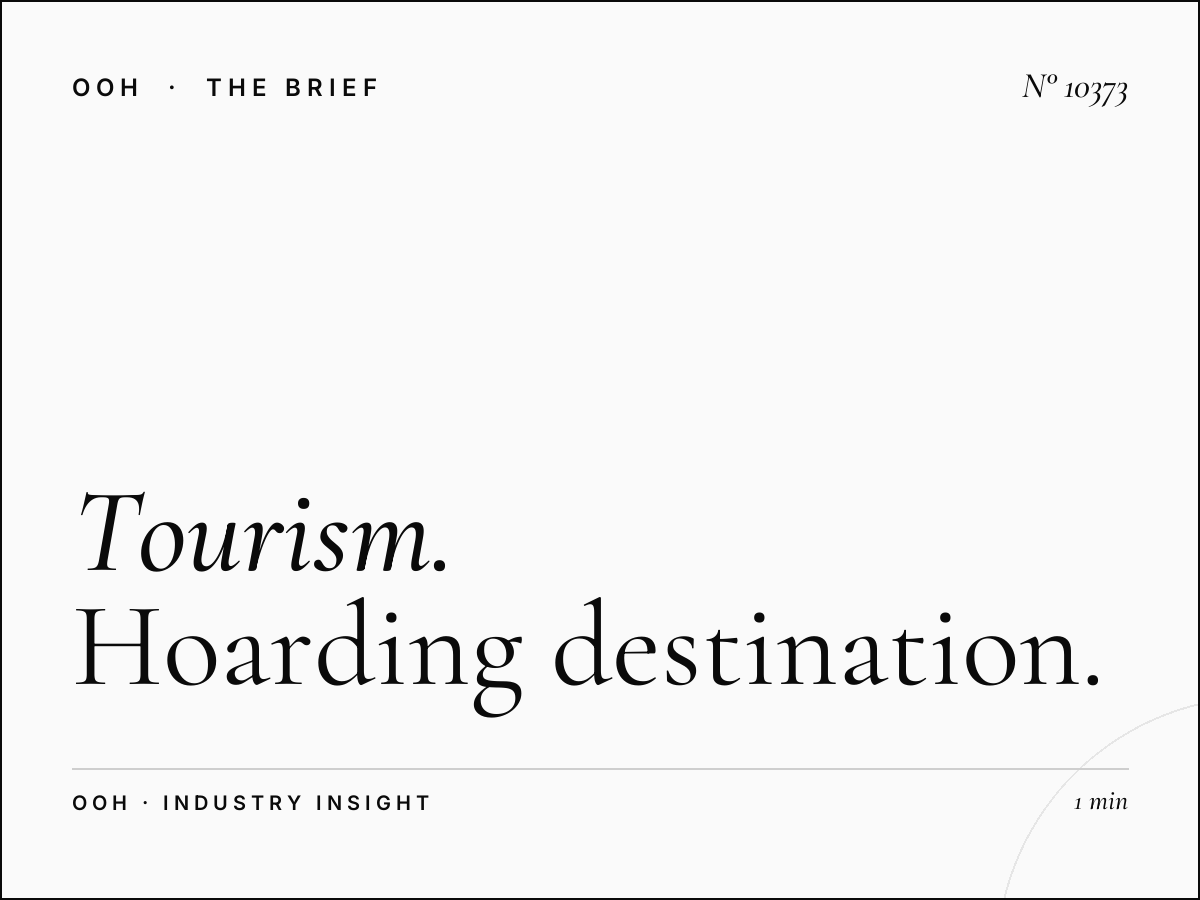 Tourism Airport Road: Hoarding Destination Marketing