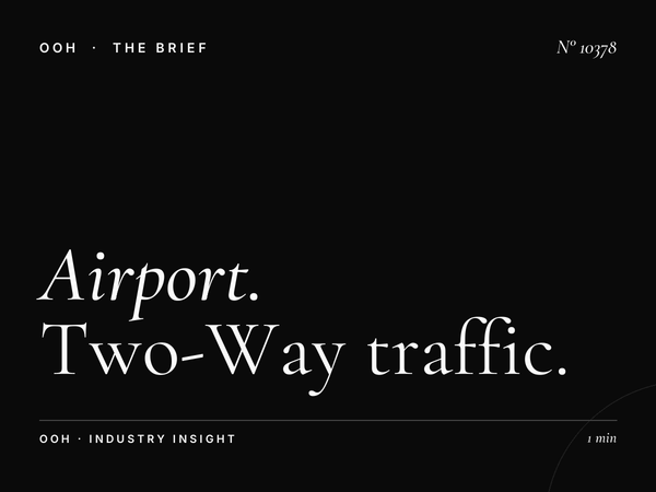 Airport Road Dual Direction: Two-Way Traffic Billboard