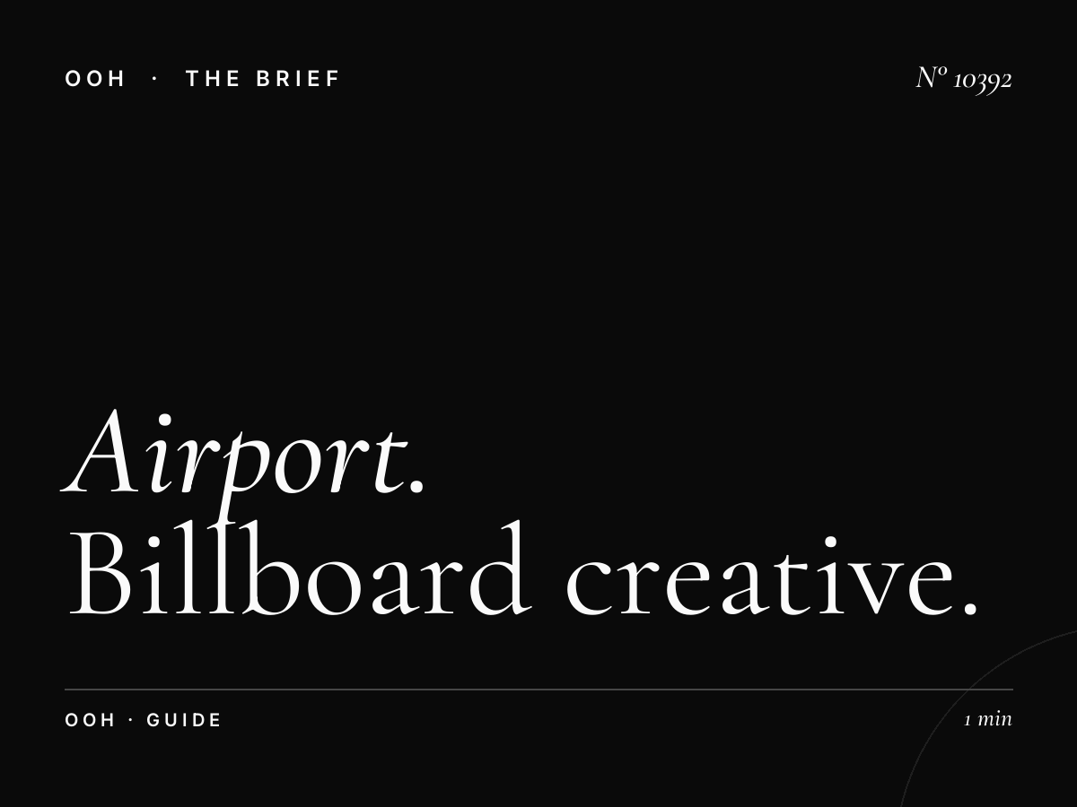 Airport Road Hoarding Design: Billboard Creative Guide