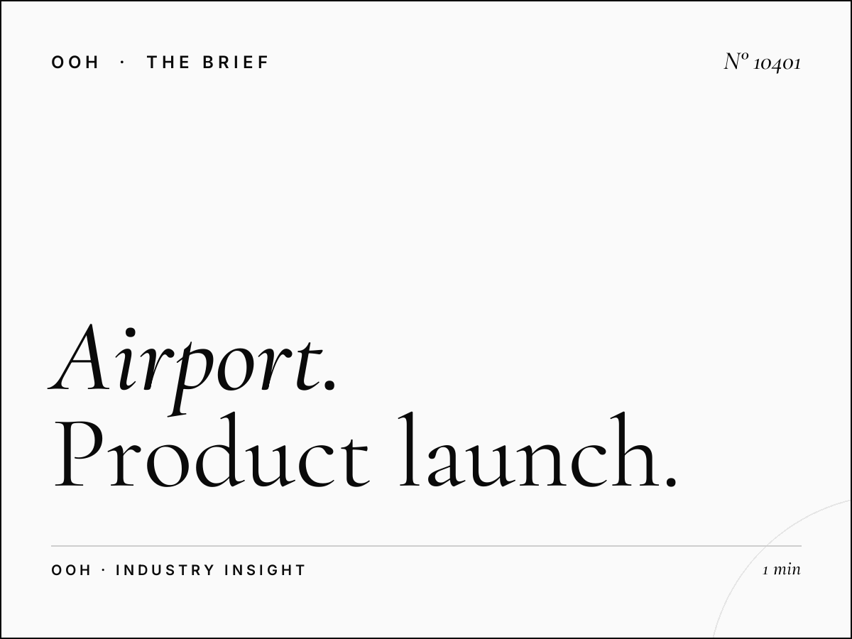 Airport Road Hoarding Launch: Product Launch Billboard