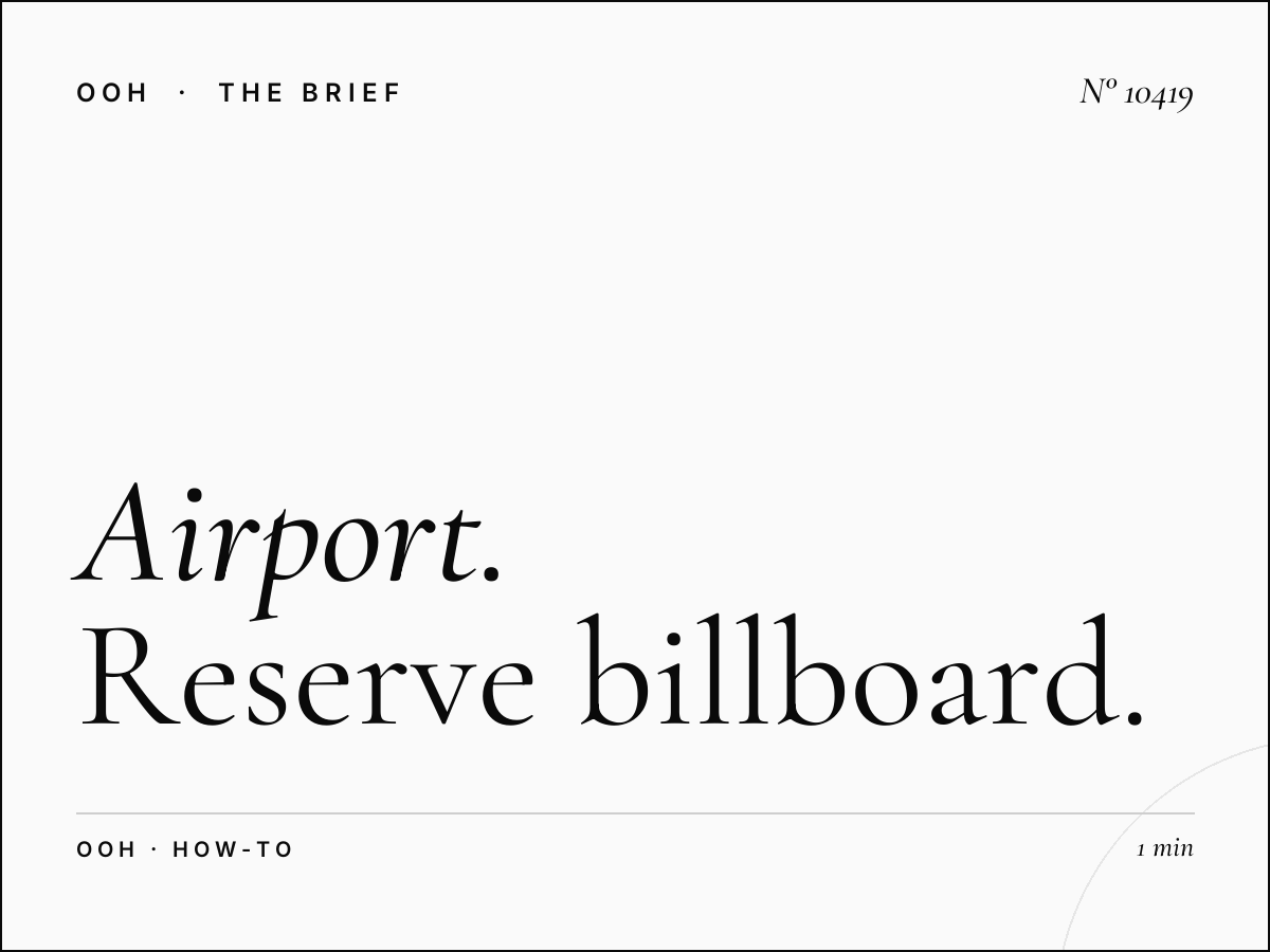 Airport Road Hoarding Booking: How to Reserve Billboard Space on India's Busiest Routes