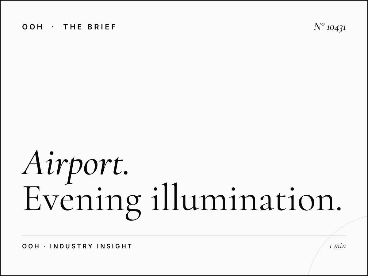Airport Road Hoarding Night: Evening Illumination Transforms Outdoor Advertising Impact