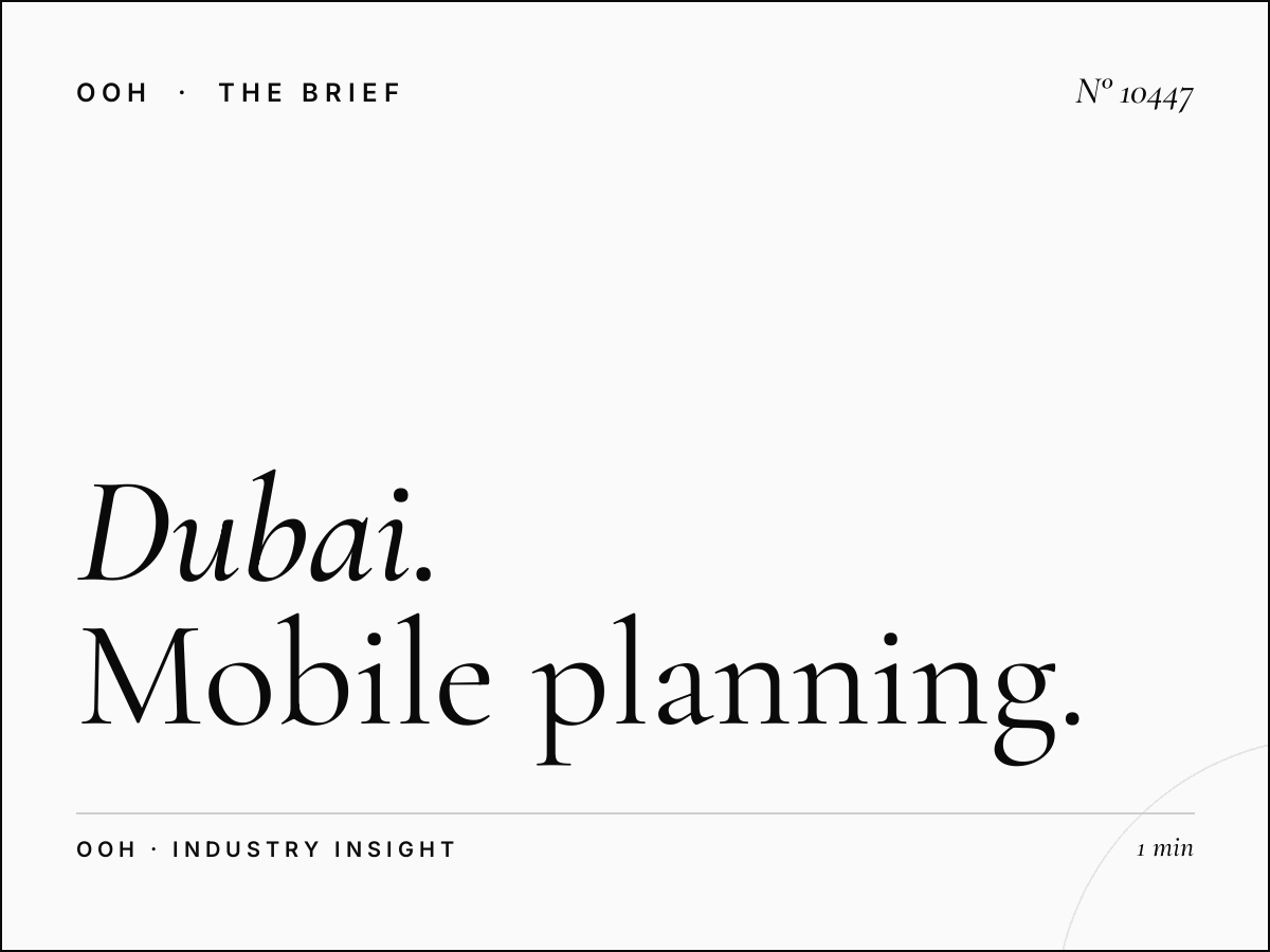 Dubai Taxi Wrap Campaign: Mobile Planning Strategy