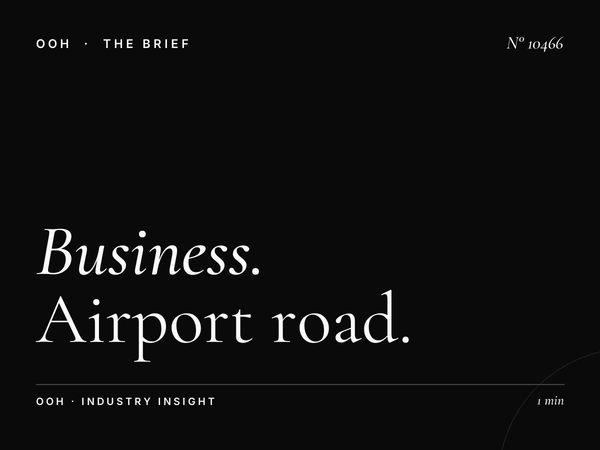 Business Travelers: Airport Road Hoarding Professional