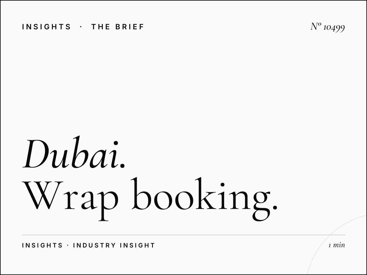 Dubai Taxi Advertising Contracts: Wrap Booking Terms