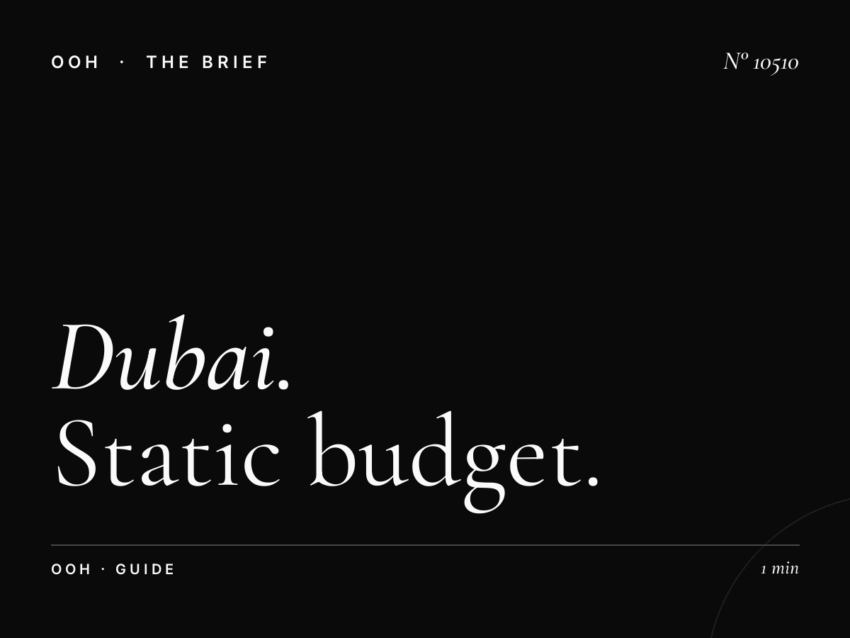 Dubai MUPI Advertising Cost: Static Budget Guide