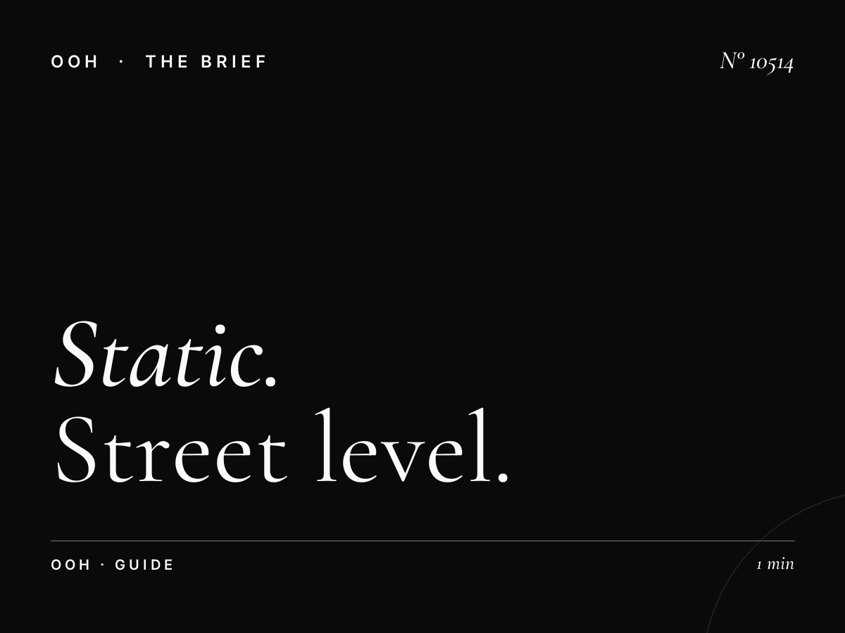 Static MUPIs Dubai: Street Level OOH Campaign Guide