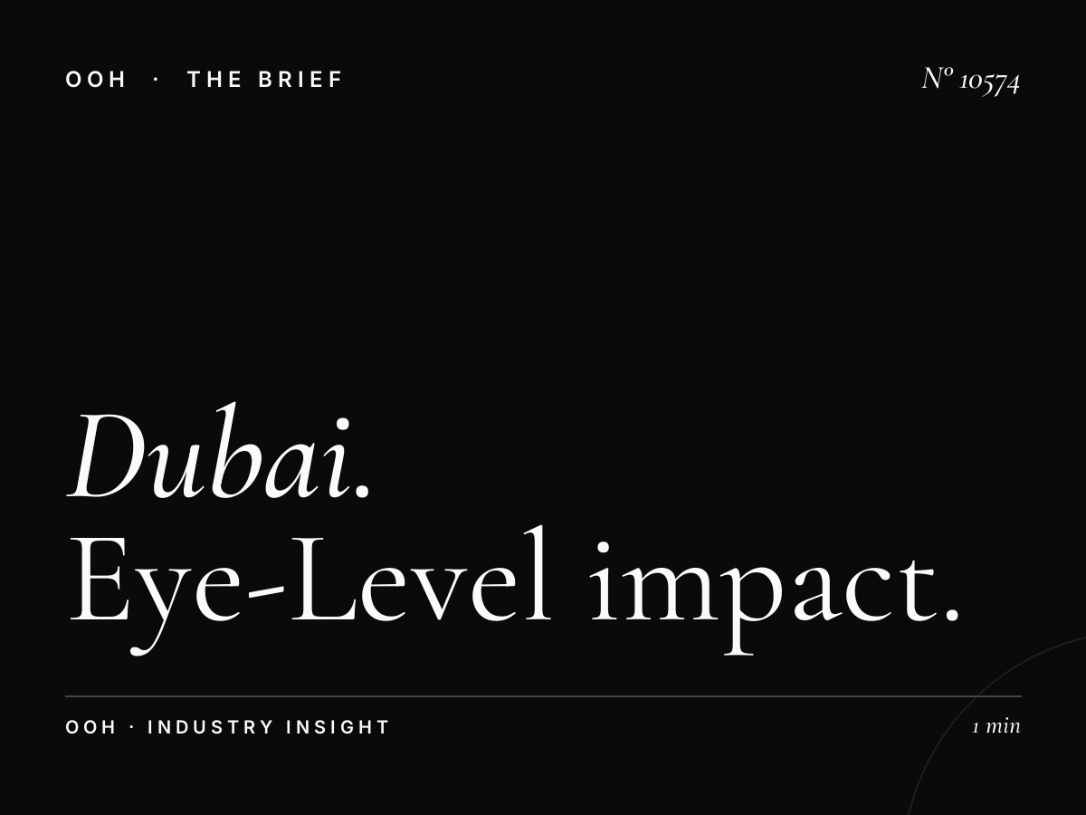 Dubai Static MUPIs Visibility: Eye-Level Impact