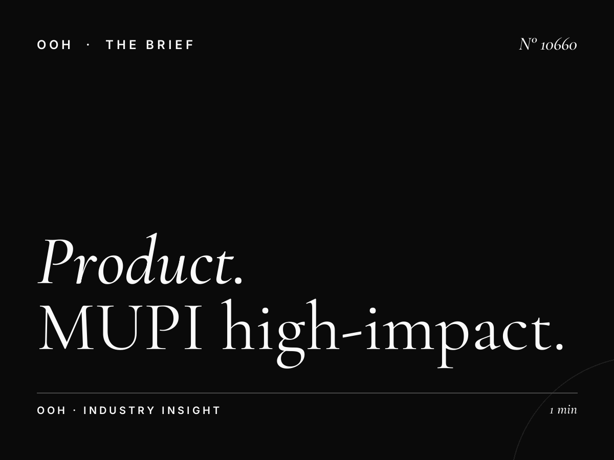 Product Launch Dubai: MUPI High-Impact Out-of-Home Advertising