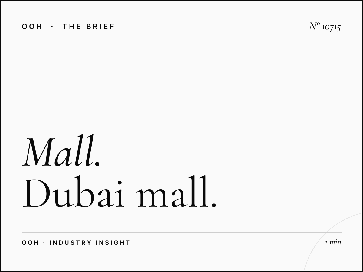 Mall Digital Rotation: Dubai Mall Dominance Timeshare