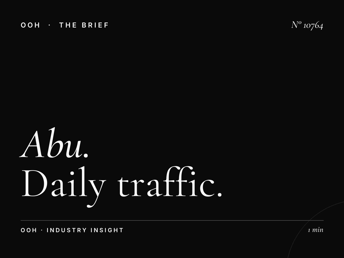 Abu Dhabi Lamp Posts Reach: Daily Traffic Impressions