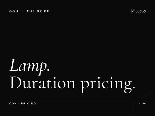 Lamp Post Monthly Rates Abu Dhabi: Duration Pricing