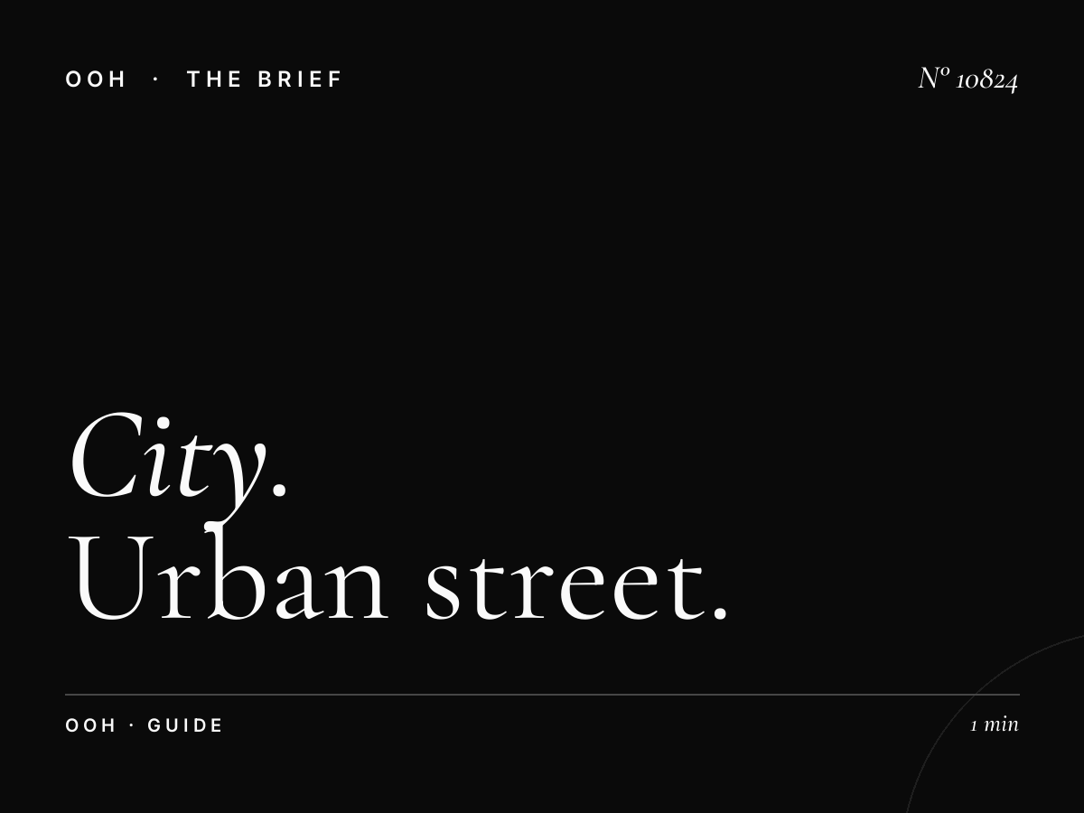 City MUPIs Dubai: Urban Street Level OOH Campaign Guide