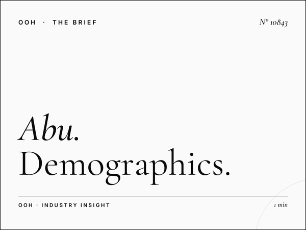 Abu Dhabi Lamp Posts Audience: Demographics