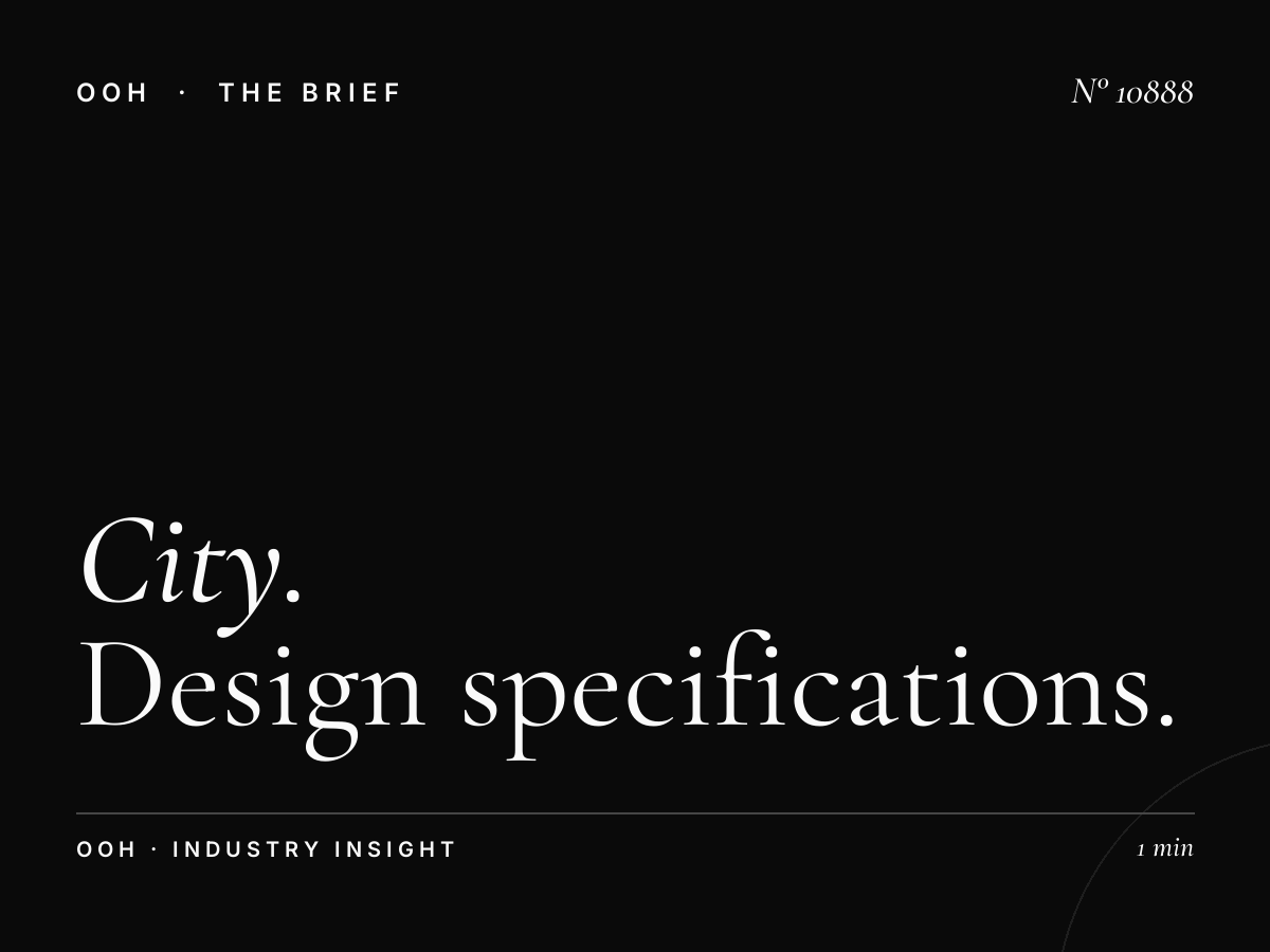 City MUPI Creative Dubai: Design Specifications