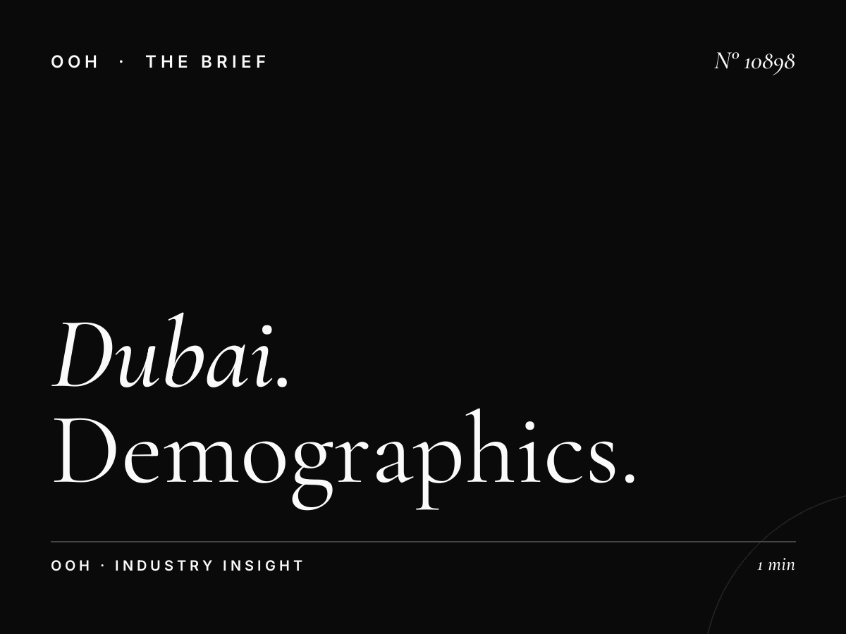 Dubai City MUPIs Audience: Demographics