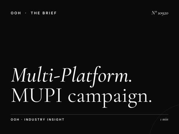 Multi-Platform Dubai City: MUPI Campaign