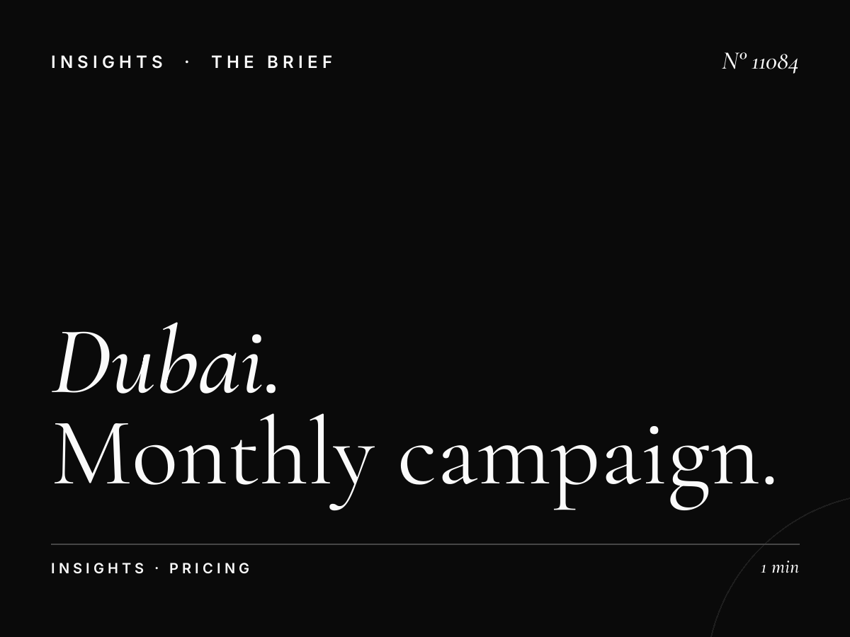 Dubai 92 Advertising Rates: Monthly Campaign Pricing