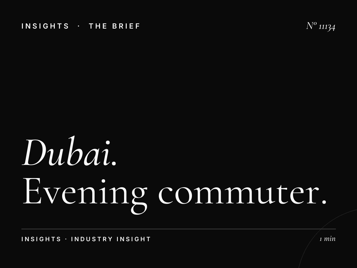 Dubai 92 Drive Time: Evening Commuter Advertising