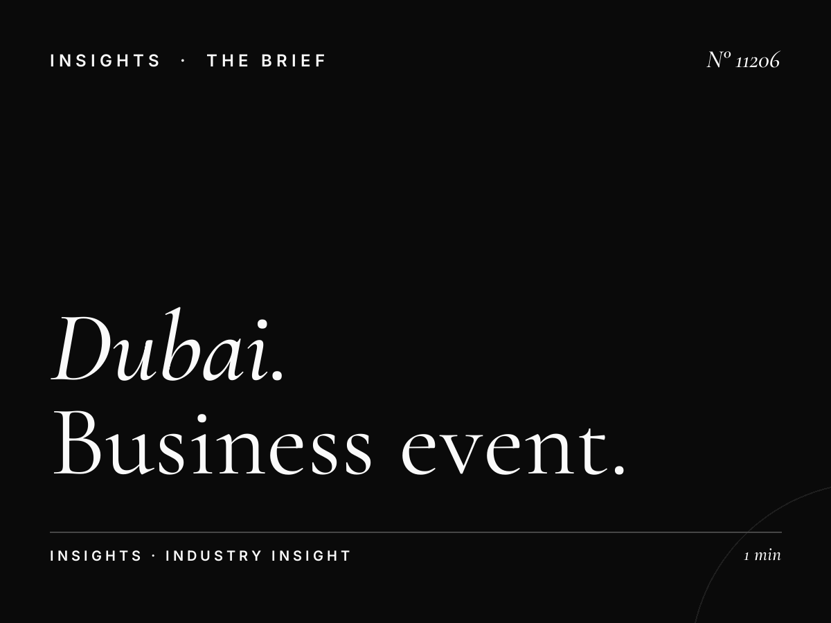 Dubai 92 Conference Promotion: Business Event