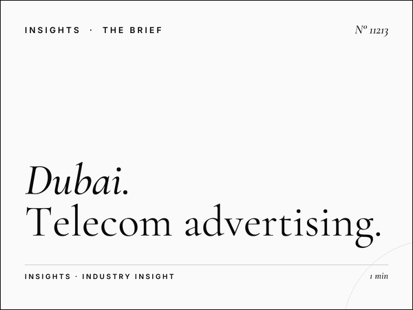 Dubai 92 Mobile Operators: Telecom Advertising