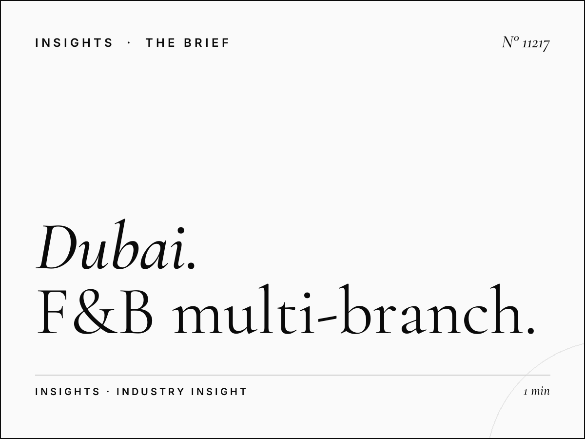 Dubai 92 Restaurant Chains: F&B Multi-Branch Media Strategies That Drive Footfall